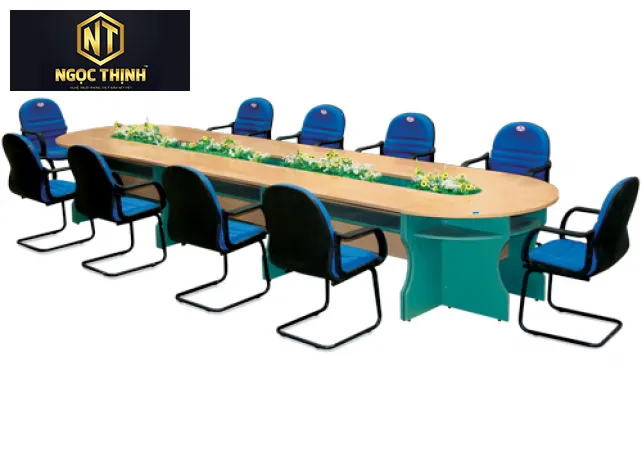 Bàn họp gỗ công nghiệp quây rỗng giữa SVH5115